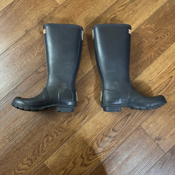 Hunter Original Rain Boots Kids’ Navy Wellington Boots Size 4 / 5 UNISEX - Picture 3 of 9